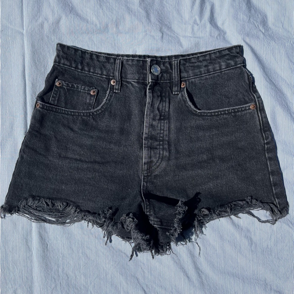 Zara Black Jean Shorts